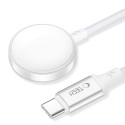 Magnetický nabíjecí kabel Tech-Protect MC02 UltraBoost Type-C pro Apple Watch (100 cm) – bílý
