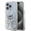 Pouzdro Karl Lagerfeld CHOUPETTE HEAD Liquid Glitter iPhone 14 Pro Max