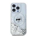 Pouzdro Karl Lagerfeld CHOUPETTE HEAD Liquid Glitter iPhone 14 Pro Max
