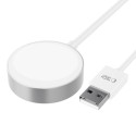 Magnetický nabíjecí kabel Tech-Protect UltraBoost 120 cm pro Apple Watch – bílý