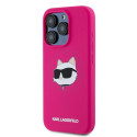 Kryt Karl Lagerfeld CHOUPETTE Head pro iPhone 15 Pro - růžová