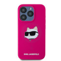 Kryt Karl Lagerfeld CHOUPETTE Head pro iPhone 15 Pro - růžová
