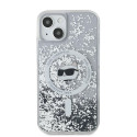Kryt Karl Lagerfeld CHOUPETTE Liquid Glitter MagSafe pro iPhone 15 Plu