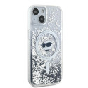 Kryt Karl Lagerfeld CHOUPETTE Liquid Glitter MagSafe pro iPhone 15 Plu