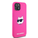 Kryt Karl Lagerfeld CHOUPETTE Head pro iPhone 15 Plus růžová