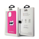 Kryt Karl Lagerfeld CHOUPETTE Head pro iPhone 15 Plus růžová