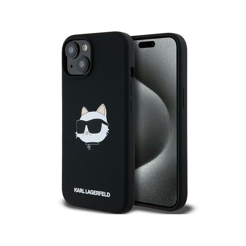Kryt Karl Lagerfeld CHOUPETTE pro iPhone 15 Plus / 14 Plus - černý