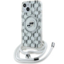 Pouzdro Karl Lagerfeld IML Crossbody pro iPhone 15/14/13 - transparent