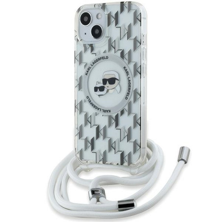 Pouzdro Karl Lagerfeld IML Crossbody pro iPhone 15/14/13 - transparent