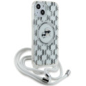 Pouzdro Karl Lagerfeld IML Crossbody pro iPhone 15/14/13 - transparent