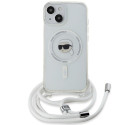 Pouzdro Karl Lagerfeld KARL HEAD pro iPhone 15/14/13 - transparent