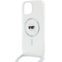 Pouzdro Karl Lagerfeld KARL HEAD pro iPhone 15/14/13 - transparent
