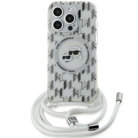 Pouzdro Karl Lagerfeld MagSafe iPhone 15 Pro Max - transparent