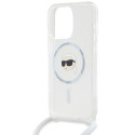 Kryt Karl Lagerfeld IML Karl Head pro iPhone 15 Pro Max - transparent