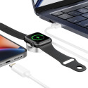 Magnetický nabíjecí kabel Tech-Protect UltraBoost 2v1 (Apple Watch + Lightning) 150 cm – bílý