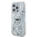 Kryt Karl Lagerfeld LIQUID GLITTER MagSafe pro iPhone 15 Pro Max - tra