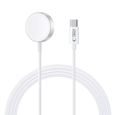 Magnetický nabíjecí kabel Tech-Protect UltraBoost Type-C 120 cm pro Apple Watch – bílý