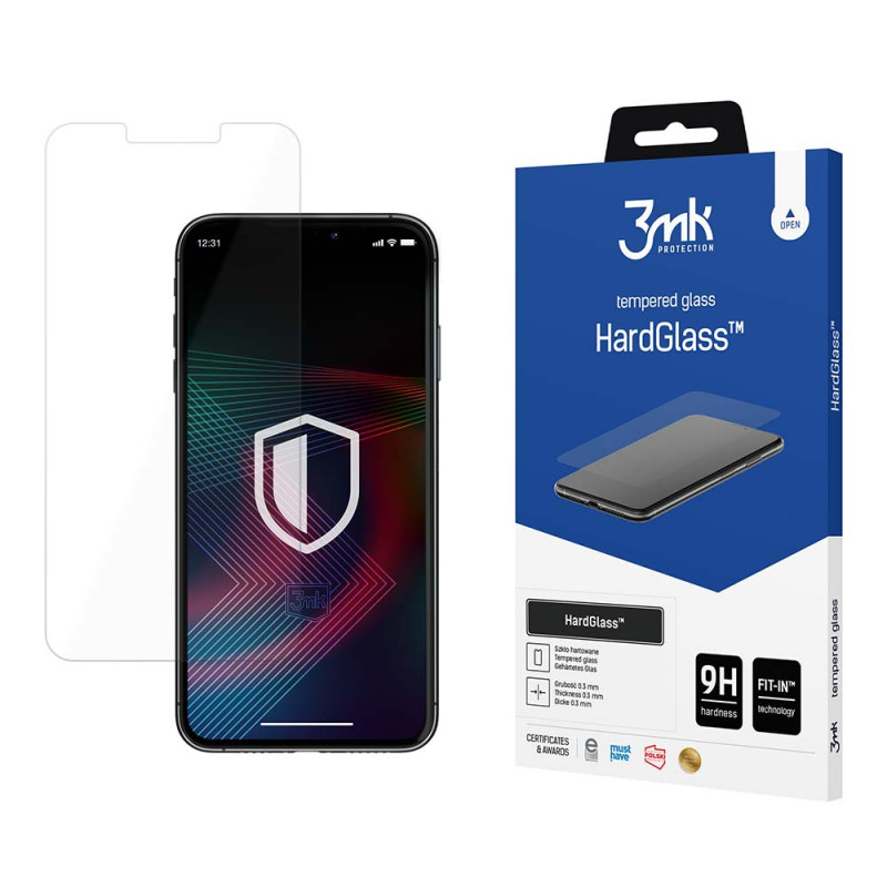 Ochranné sklo 3mk HardGlass™ pro iPhone 13 / 13 Pro / 14 - průhledné