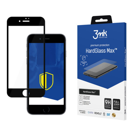 Ochranné sklo 3mk HardGlass Max™ iPhone 8 - 9H