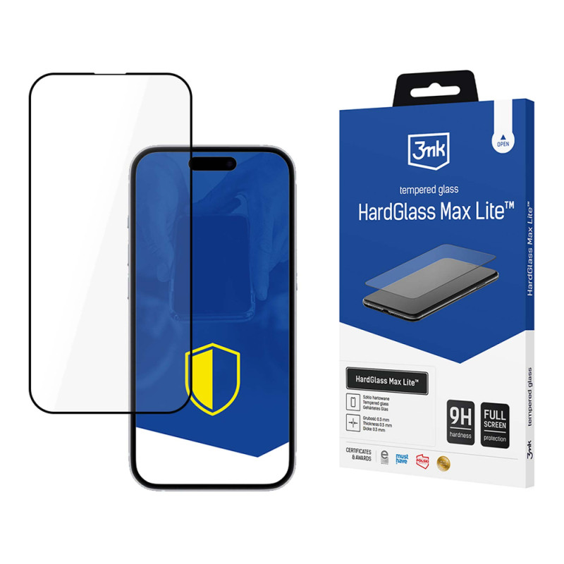 Ochranné sklo 3mk Protection HardGlass Max Lite™ pro iPhone SE 4 - čirá