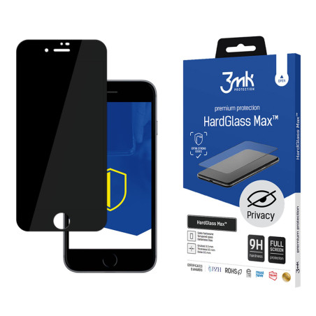 3mk HARDGLASS MAX PRIVACY ochranné sklo pro iPhone 8