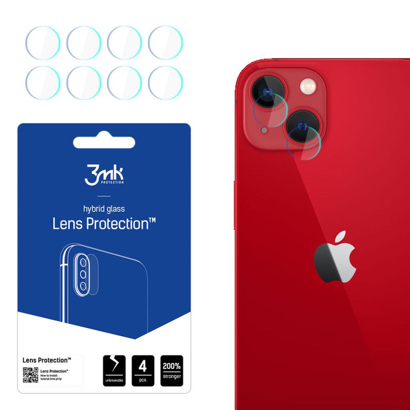 Ochranné sklo 3mk LENS PROTECTION™ hybrid camera glass pro iPhone 13 - čiré