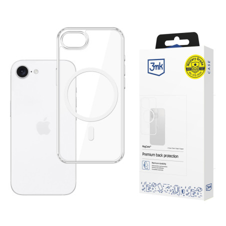 Kryt 3mk MagCase pro iPhone 16e / SE4 transparentní