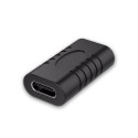 MICROCONNECT Adaptér USB-C 3.1 female-female (samice-samice),  PD až 100W, černý