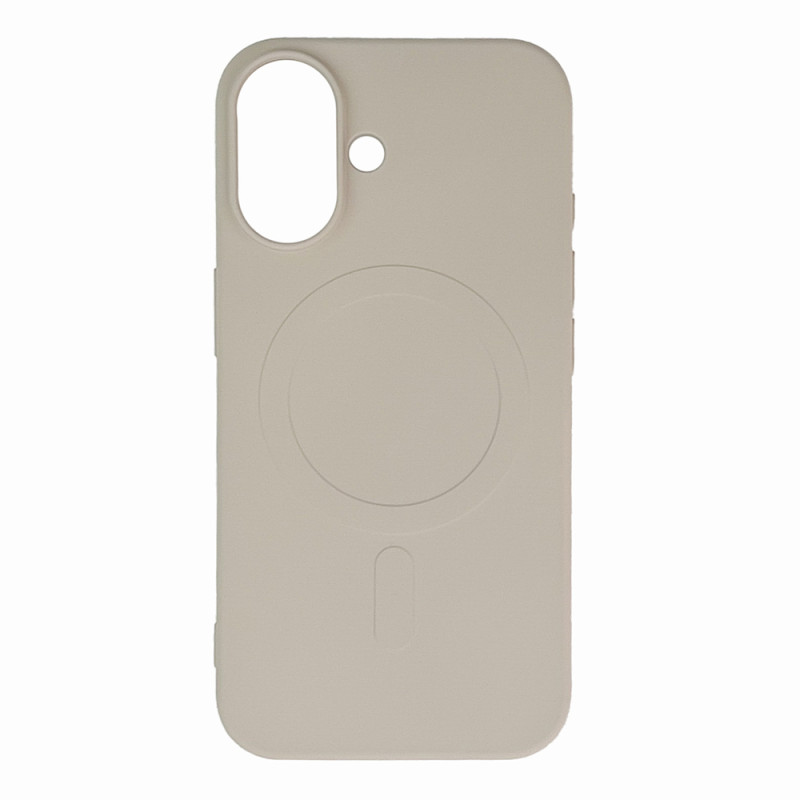 Kryt Hurtel LIQUID SILICONE CASE Magsafe pro iPhone 16 - beige