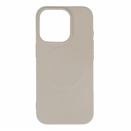 Kryt Hurtel LIQUID SILICONE CASE MagSafe pro iPhone 16 Pro - beige