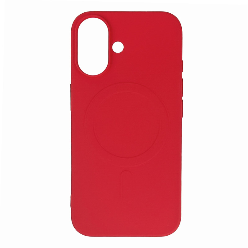 Kryt Hurtel LIQUID SILICONE CASE MagSafe pro iPhone 16 - červený