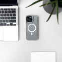 Kryt Hurtel GLITTER Case MagSafe iPhone 16 - bílá