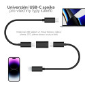 MICROCONNECT Adaptér USB-C 3.1 female-female (samice-samice),  PD až 100W, černý