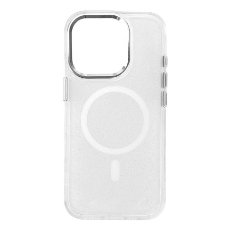Kryt Hurtel GLITTER CASE MagSafe iPhone 16 Pro - glitter bílý
