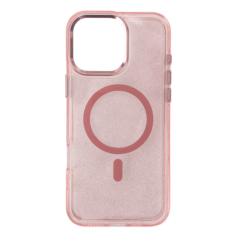 Kryt Hurtel GLITTER CASE MAGSAFE pro iPhone 16 Pro Max - růžová s třpytkami