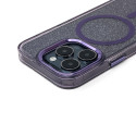 Kryt Hurtel GLITTER CASE MagSafe pro iPhone 16 - fialový