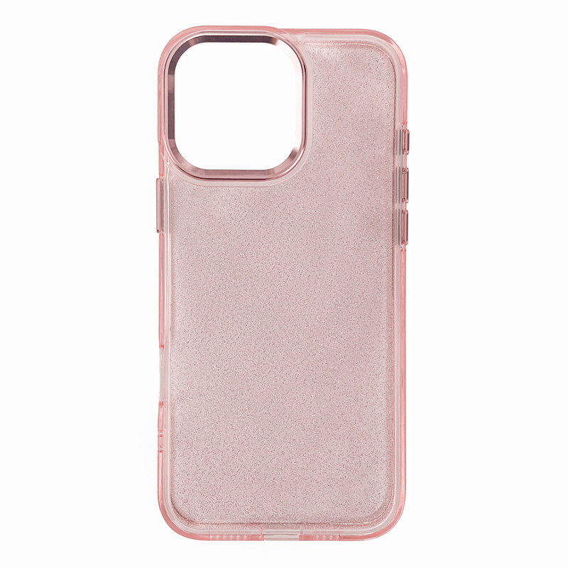 Kryt Hurtel GLITTER CASE pro iPhone 16 Pro - růžový s třpytkami