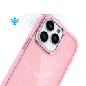 Kryt Hurtel GLITTER CASE pro iPhone 16 Pro - růžový