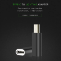 MICROCONNECT Kovová redukce z USB-C (samec) na Lightning (samice), černá