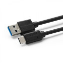 MICROCONNECT Odolný datový a nabíjecí kabel USB/USB-C 3.2, 0,25m, černý