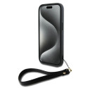 DKNY Wrist Strap pro iPhone 14/15/13 – černý