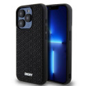 Kryt DKNY 3D Rubber Repeat Pattern iPhone 15 Pro černý