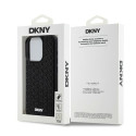 Kryt DKNY 3D Rubber Repeat Pattern iPhone 15 Pro černý