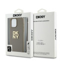 Kryt DKNY WRIST STRAP STOCK LOGO iPhone 15 Pro - béžová