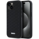Kryt DKNY 3D Rubber Repeat Pattern pro iPhone 15/14/13 černý