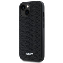 Kryt DKNY 3D Rubber Repeat Pattern pro iPhone 15/14/13 černý