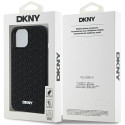 Kryt DKNY 3D Rubber Repeat Pattern pro iPhone 15/14/13 černý