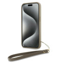 Řemínek DKNY pro iPhone 15 Pro Max - béžový