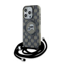 Pouzdro Karl Lagerfeld MagSafe iPhone 15 Pro černé
