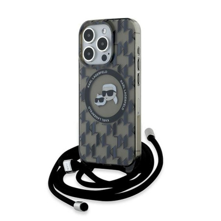 Pouzdro Karl Lagerfeld MagSafe iPhone 15 Pro černé